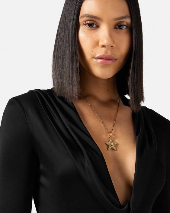 aur colier galaxie de cristal Versace femei accesorii 40L6822