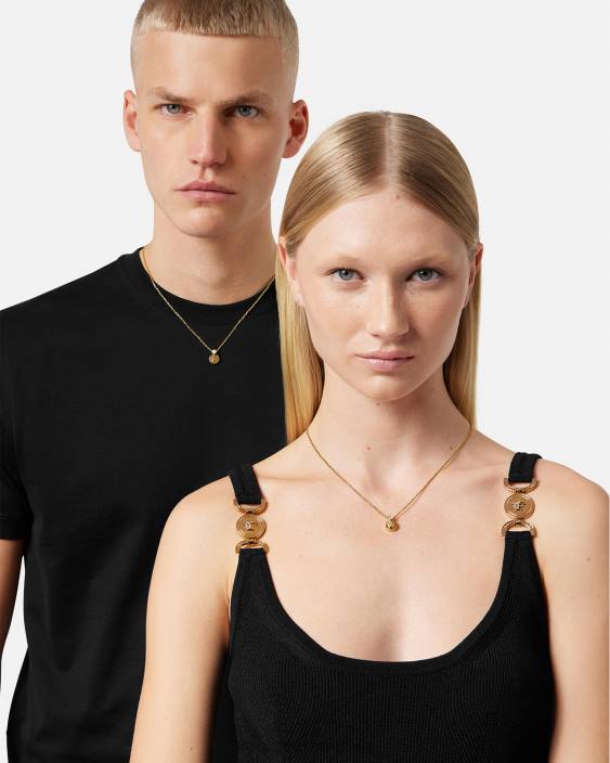 aur colier medusa de cristal Versace femei accesorii 40L6772