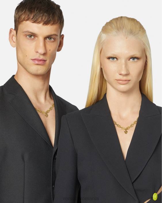 aur colier medusa greca Versace femei accesorii 40L6744