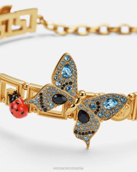 aur crystal butterflies greca choker Versace femei accesorii 40L6716