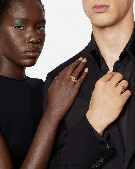 aur inel cu lanț medusa Versace femei accesorii 40L6786