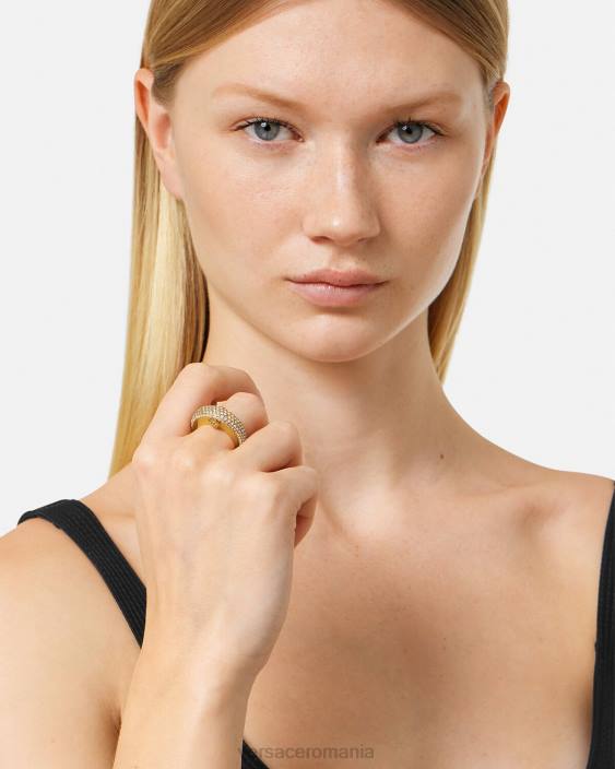 aur inel lunar galaxie de cristal Versace femei accesorii 40L6733