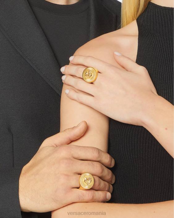 aur inel medusa biggie Versace femei accesorii 40L6783