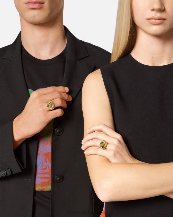 aur la greca medusa ring Versace femei accesorii 40L6763