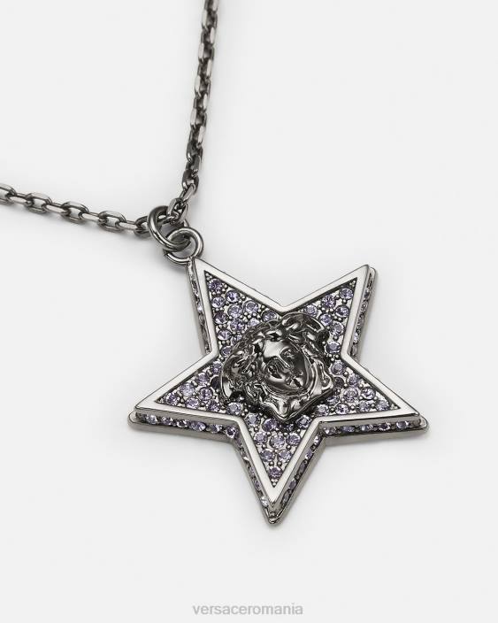 gri colier galaxie de cristal Versace femei accesorii 40L6823