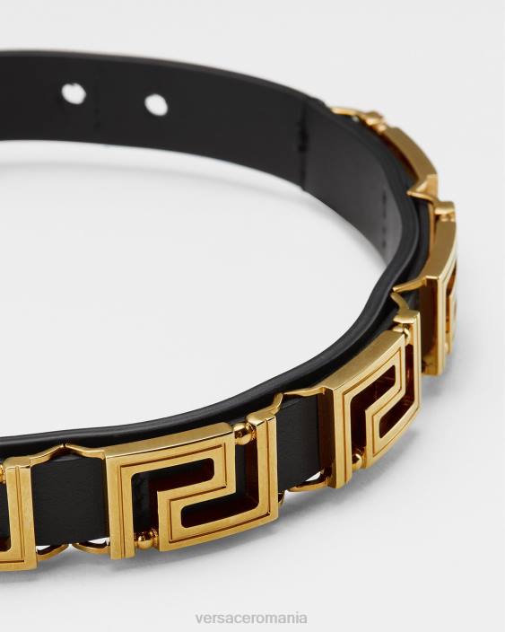 negru choker din piele greca Versace femei accesorii 40L6746