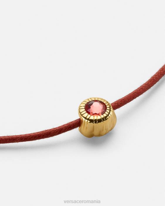 roșu și auriu colier cu snur cu medusa de cristal Versace femei accesorii 40L6843