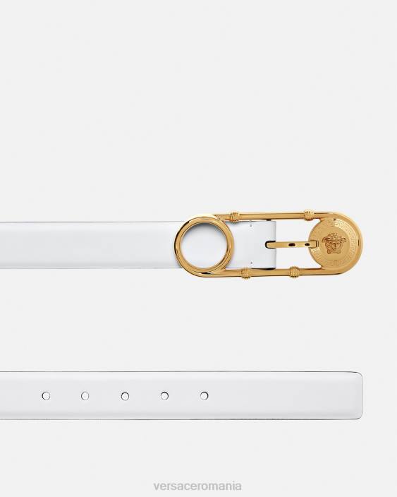 alb centura din piele ac de siguranta Versace femei accesorii 40L6537