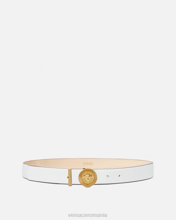 alb curea din piele medusa biggie Versace femei accesorii 40L6532