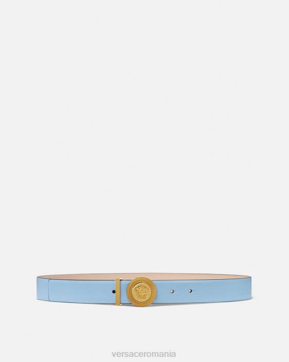 albastru deschis curea din piele medusa biggie Versace femei accesorii 40L6546