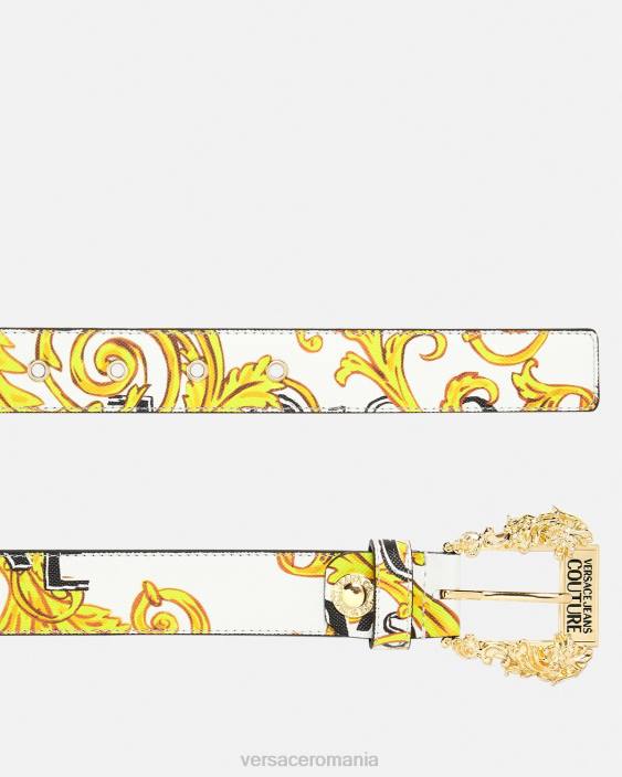 auriu și alb curea logo couture1 Versace femei accesorii 40L62352