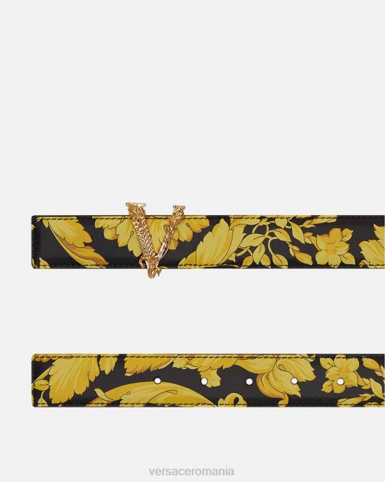 imprimare centura din piele virtus barocco Versace femei accesorii 40L6554