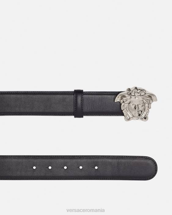 negru centura din piele la medusa Versace femei accesorii 40L6526