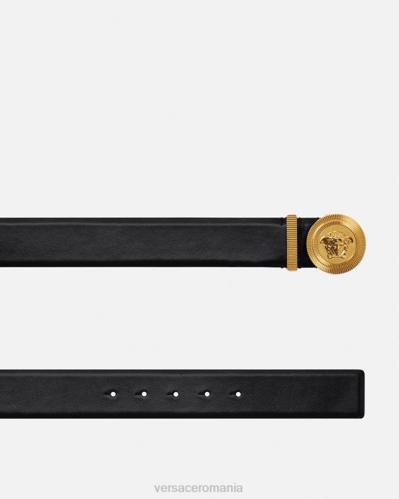 negru curea din piele medusa biggie Versace femei accesorii 40L6530