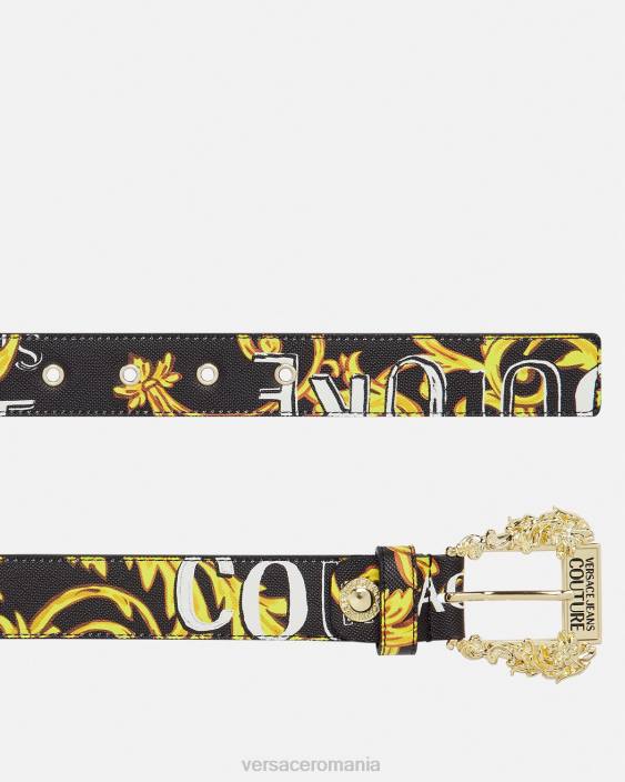 negru si auriu curea logo couture1 Versace femei accesorii 40L62351