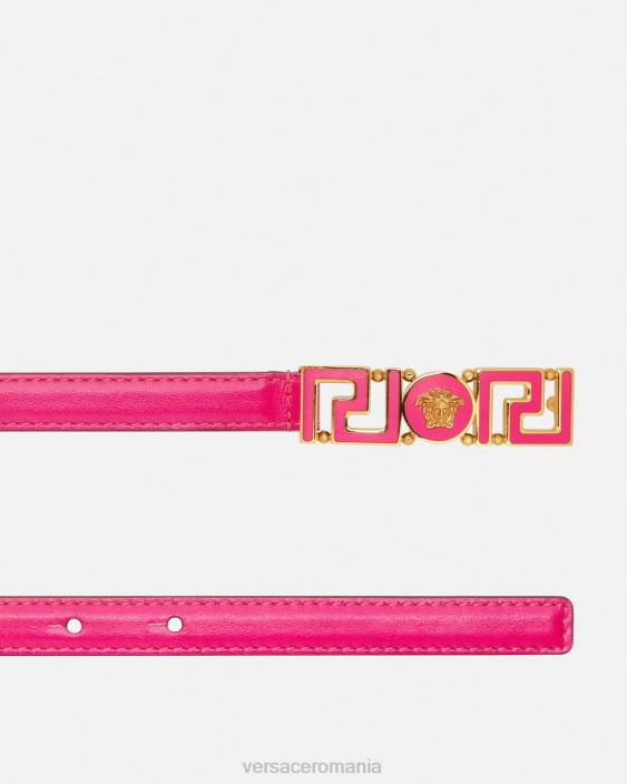 roz curea subtire din piele zeita greca Versace femei accesorii 40L6543