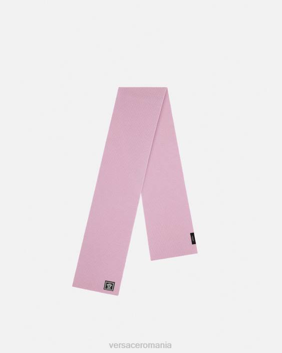 roz deschis eșarfă cu nervuri din lână medusa Versace femei accesorii 40L6904