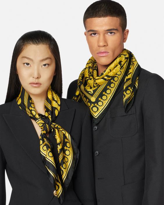 imprimare Foulard mare de mătase barocco Versace femei accesorii 40L6902