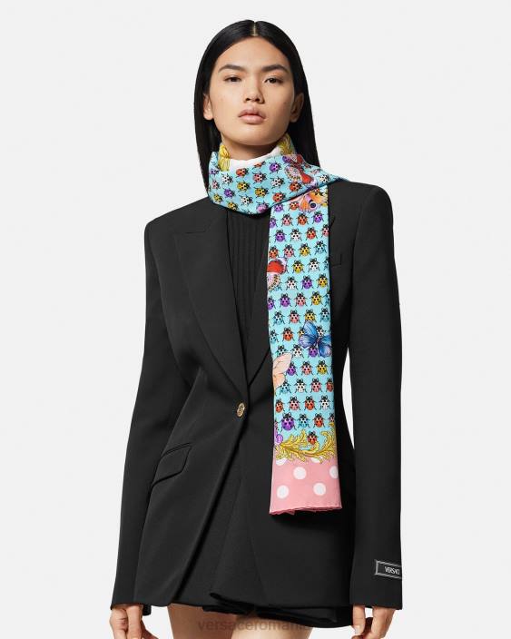 imprimare eșarfă de mătase fluturi Versace femei accesorii 40L6895