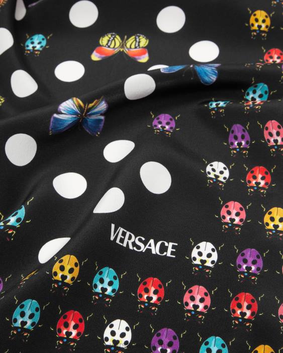 imprimare fluturi șal de mătase Versace femei accesorii 40L6864