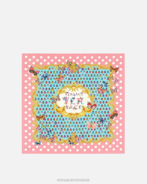 imprimare fluturi foulard mare de mătase Versace femei accesorii 40L6890