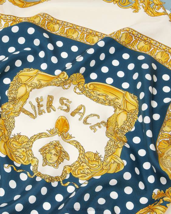 imprimare seashell baroc mare foulard de mătase Versace femei accesorii 40L6898