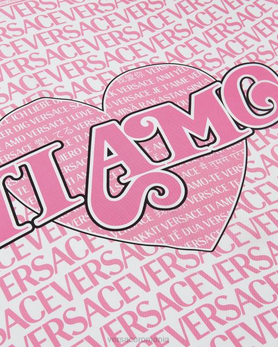 imprimare „ti amo” foulard mare de mătase Versace femei accesorii 40L6932