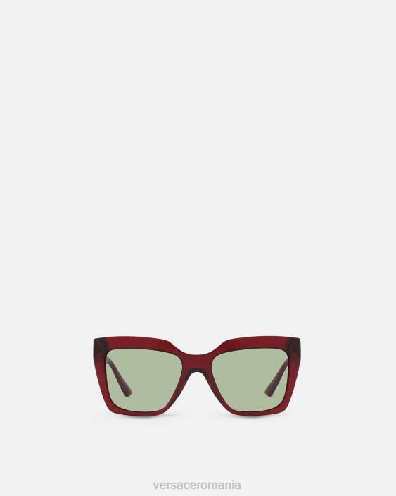 Burgundia ochelari de soare la greca Versace femei accesorii 40L6698