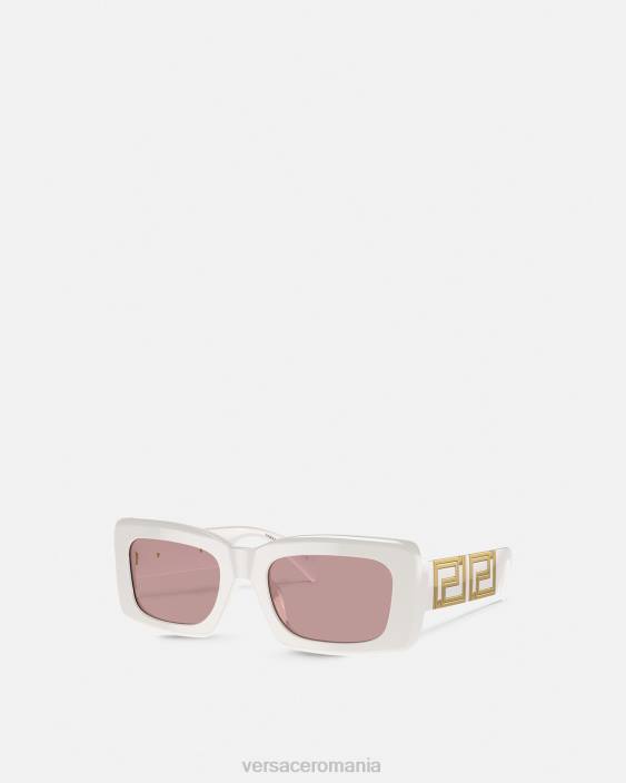 alb nesfârșite ochelari de soare greca Versace femei accesorii 40L6602