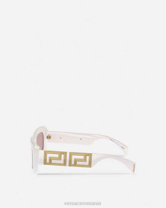 alb nesfârșite ochelari de soare greca Versace femei accesorii 40L6602