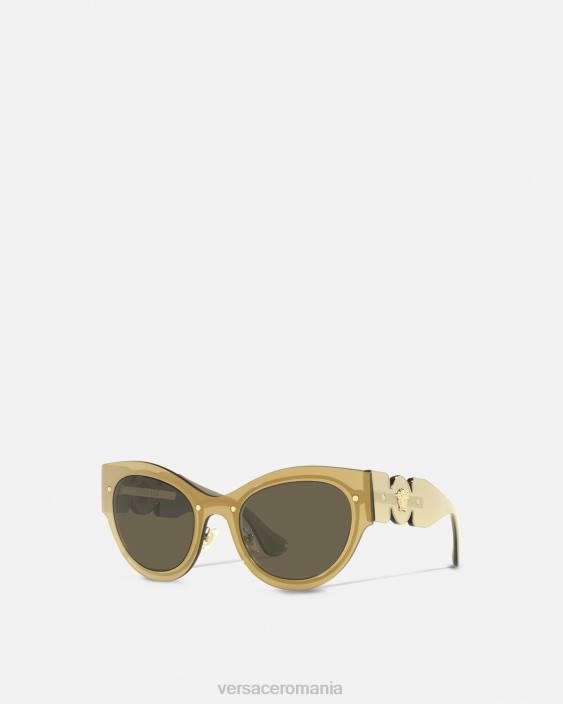 aur ochelari de soare cu ochi de pisică medusa biggie Versace femei accesorii 40L6702