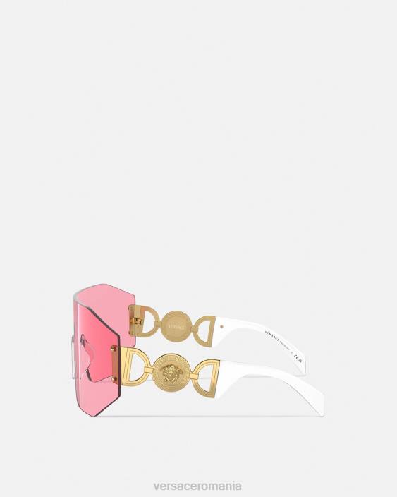 auriu si roz ochelari de soare medusa biggie mask Versace femei accesorii 40L6610