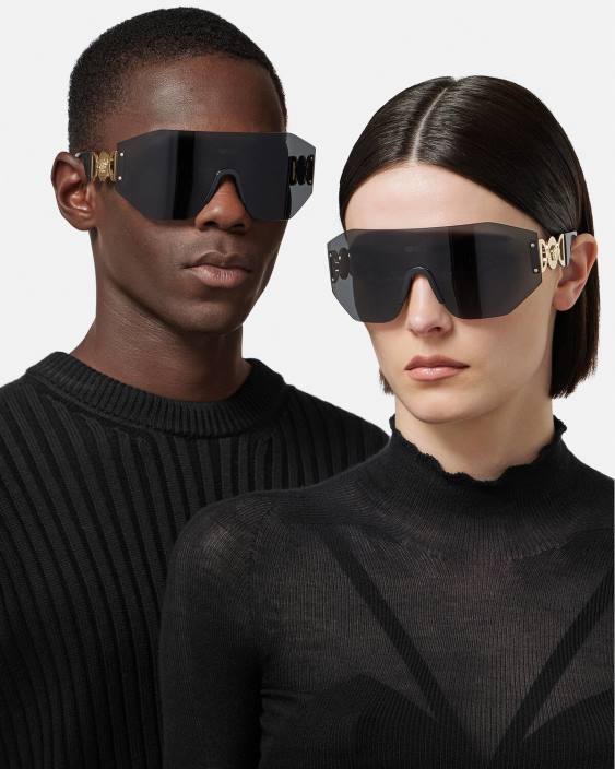 negru ochelari de soare cu masca medusa \'95 Versace femei accesorii 40L6607