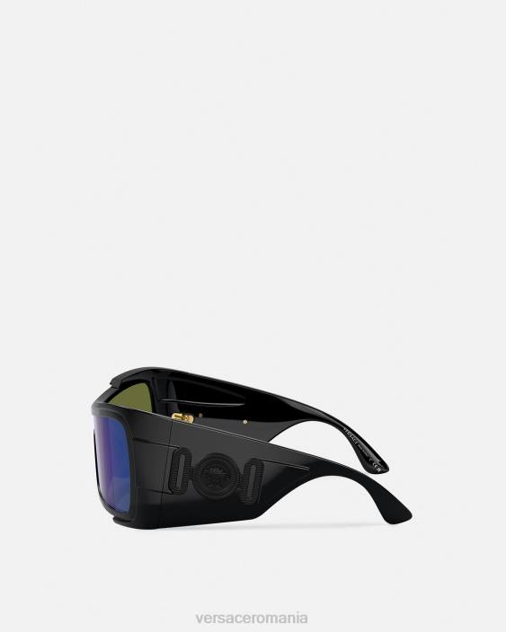 negru ochelari de soare maxi medusa biggie shield Versace femei accesorii 40L6605