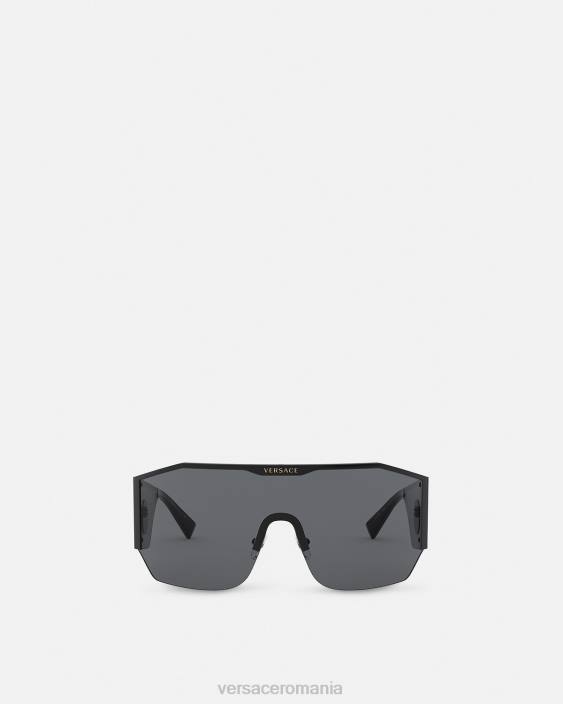 negru ochelari de soare medusa halo shield Versace femei accesorii 40L6669