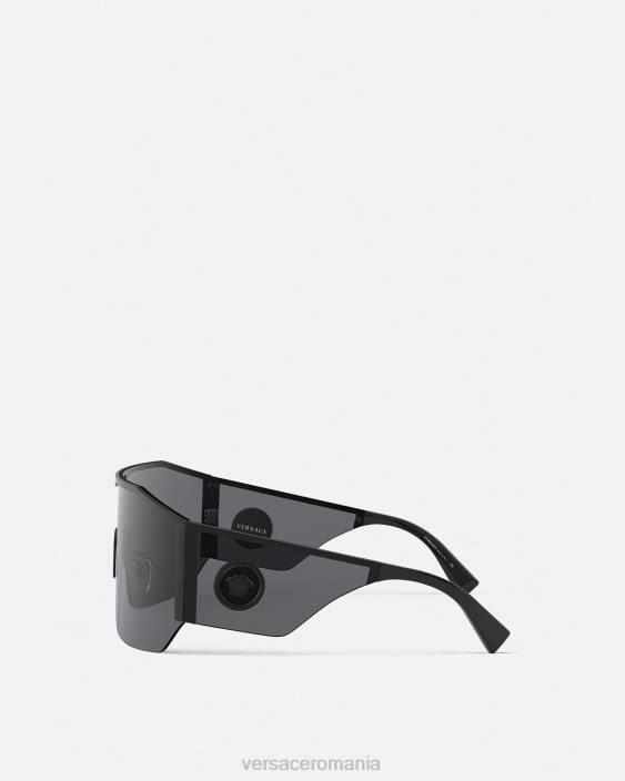 negru ochelari de soare medusa halo shield Versace femei accesorii 40L6669