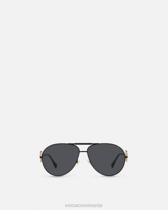 negru ochelari de soare pilot medusa biggie Versace femei accesorii 40L6641