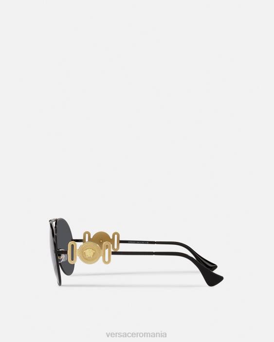 negru ochelari de soare pilot medusa biggie Versace femei accesorii 40L6641