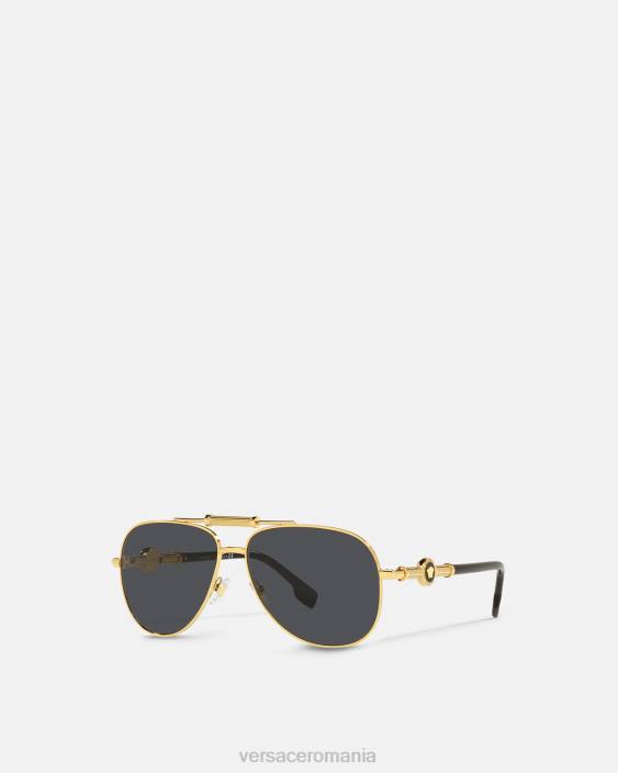 negru si auriu ochelari de soare medusa polis Versace femei accesorii 40L6659