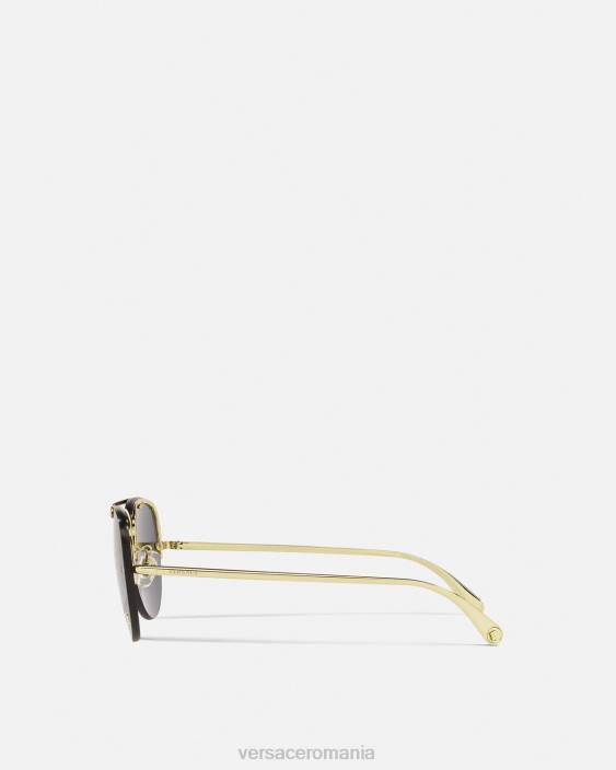 negru si auriu ochelari de soare pilot medusa glam Versace femei accesorii 40L6674
