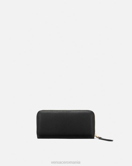 negru portofel continental couture1 Versace femei accesorii 40L62320