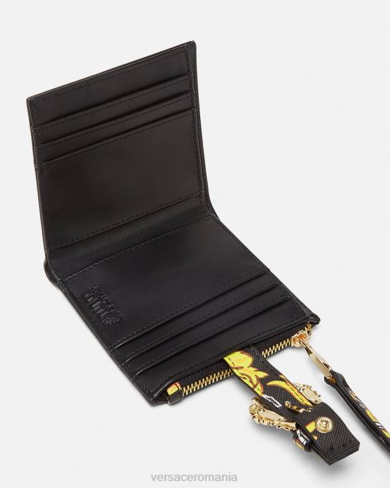 negru si auriu portofel logo couture1 Versace femei accesorii 40L62343