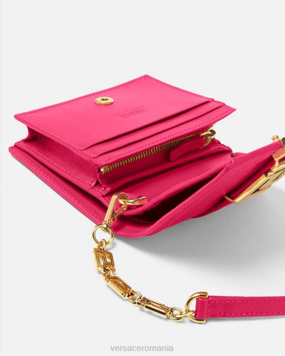 roz portofel cu lant zeita greca Versace femei accesorii 40L6564