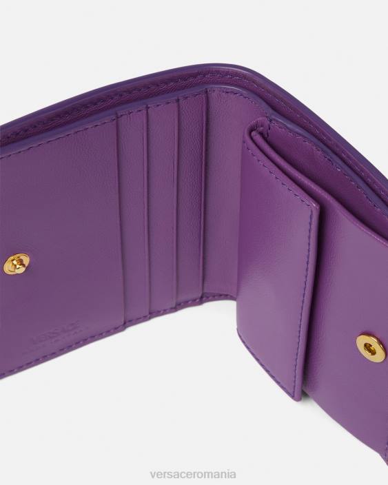 violet portofel bifold zeita greca Versace femei accesorii 40L6578