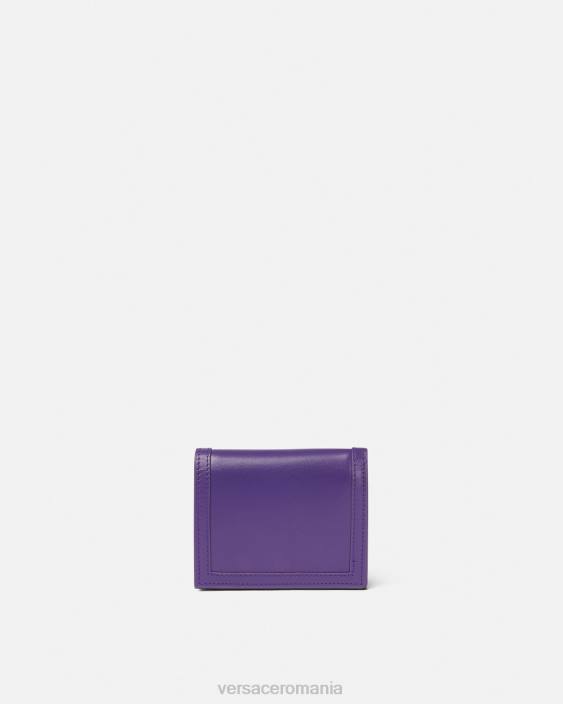 violet portofel bifold zeita greca Versace femei accesorii 40L6578