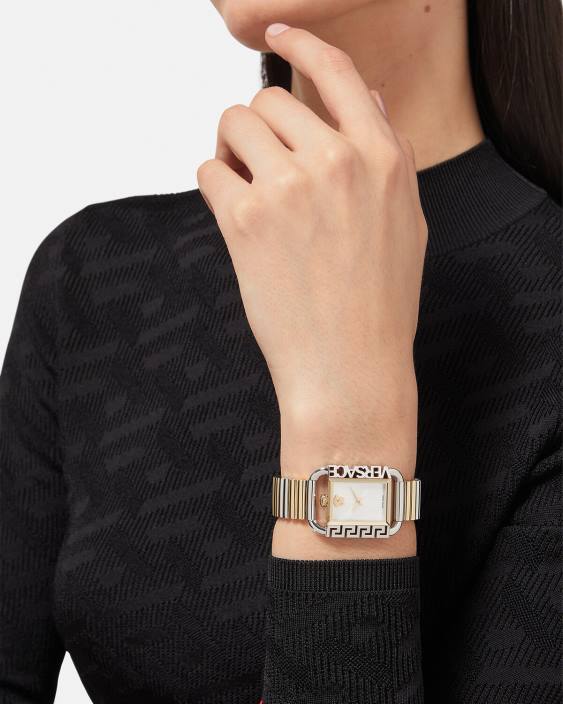 aur argint ceas cu fler Versace femei accesorii 40L6997