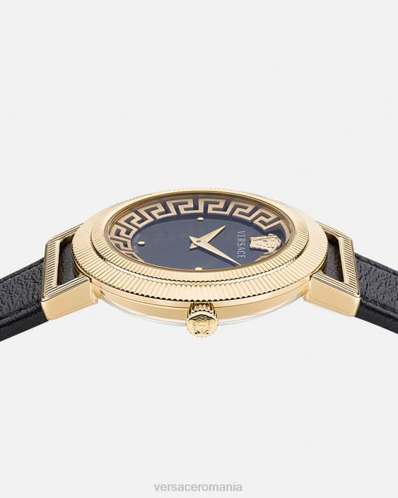 negru si auriu ceas greca chic Versace femei accesorii 40L6960
