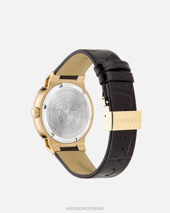 negru si auriu ceas medusa infinite Versace femei accesorii 40L6995