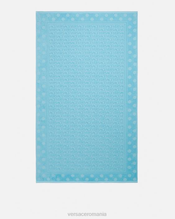 albastru deschis prosop de baie cu buline peste tot Versace femei lenjerie intimă și îmbrăcăminte de plajă 40L61197