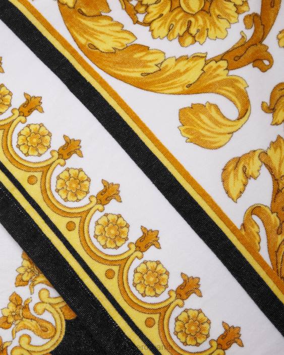 imprimare prosop de plajă crete de fleur Versace femei lenjerie intimă și îmbrăcăminte de plajă 40L61203